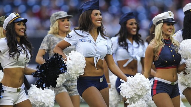 15 Awesome Photos of the Texans Cheerleaders During Salute to Service Game