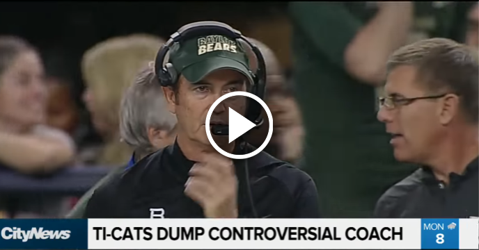 CFL's Hamilton Tiger-Cats Hire Art Briles as Coach Then Fire Him After Backlash