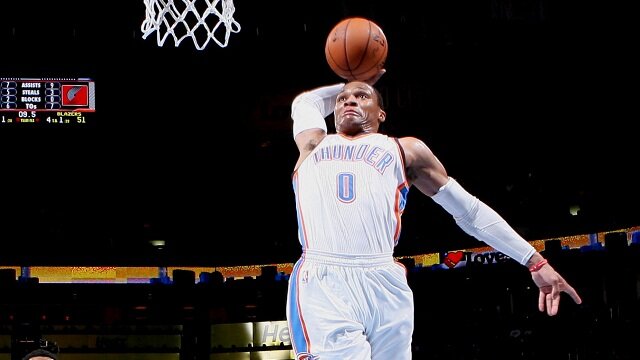 russell westbrook oklahoma city thunder pg point guard