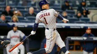Watch Carlos Correa Crush 462-Foot Home Run At Yankee Stadium