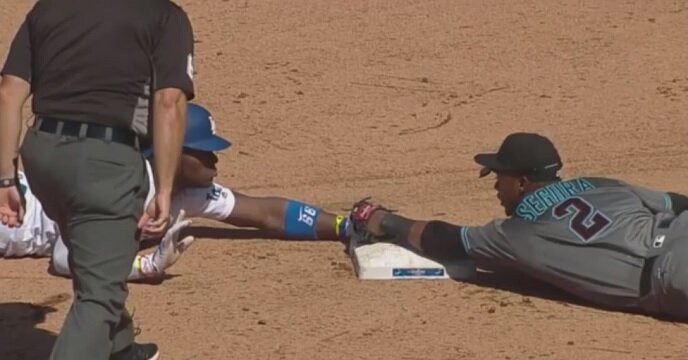 Watch Yasiel Puig Play Adorable Game Of Handsies With Jean Segura At Second Base