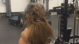 Giancarlo Stanton Basically Won Star Wars Day With His Chewbacca Getup