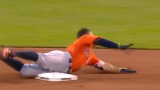 Watch Houston Astros' Jose Altuve Miss Out On Hitting For Cycle After Hilariously Falling On Basepaths