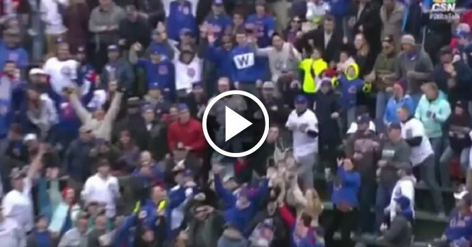 Some Poor Chicago Cubs Fan Lost Her Beer Thanks to Anthony Rizzo's First Homer of the Season