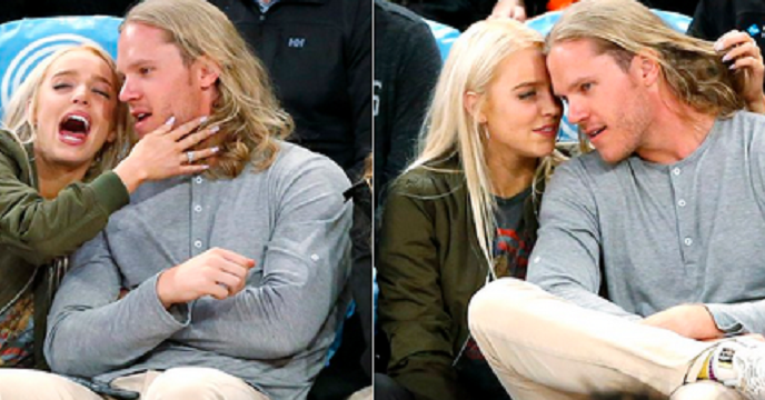 Mets' Noah Syndergaard Takes In Knicks Game With Blonde Bombshell Alexandra Cooper (Pics)