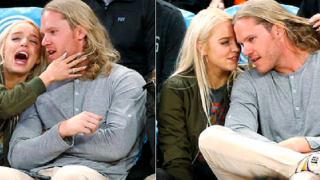 Mets' Noah Syndergaard Takes In Knicks Game With Blonde Bombshell Alexandra Cooper (Pics)