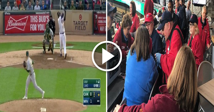Minnesota Twins' Miguel Sano Clobbers 466-Foot Home Run That Hits Fan Directly In The Face