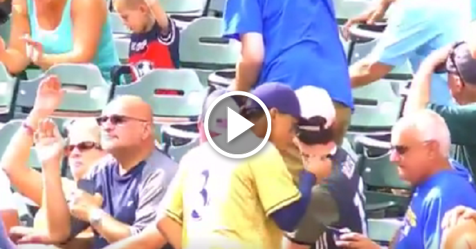 Brewers' Orlando Arcia Casually Steals Some Ice Cream From A Fan During Game