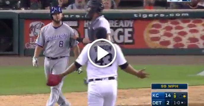 Benches Clear During Royals Vs. Tigers After Mike Moustakas Is Hit By Pitch