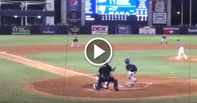 Tim Tebow Drilled In Head With Pitch So Hard His Helmet Goes Flying