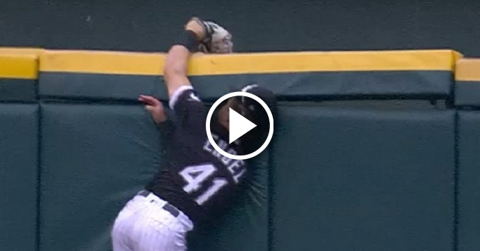 White Sox Outfielder Adam Engel Crashes Face First Into Wall To Rob Home Run