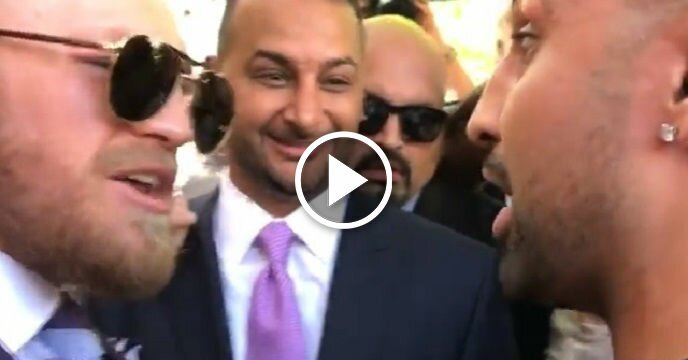 Paulie Malignaggi Confronts Conor McGregor After He Arrives in Las Vegas For Mayweather Fight