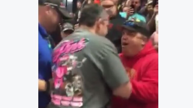 Watch Tony Stewart Attack Fan In Stands Who Flipped Him The Bird