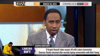 Watch ESPN's Stephen A. Smith Blast D'Angelo Russell Over Nick Young Videotape