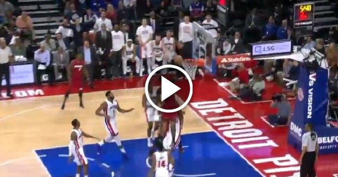 Miami Heat's James Johnson Throws Down Dunk of the Year Candidate Against Detroit Pistons