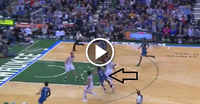 Timberwolves' Ricky Rubio Drains Wild Circus Shot After Foul Sends Him Falling To Floor
