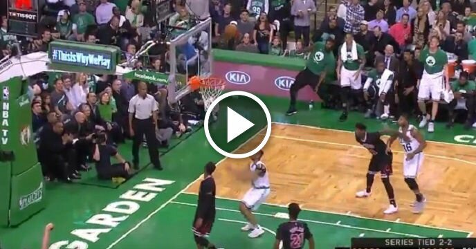 Dwyane Wade Decides Defense Isn't Really Important, Gives Avery Bradley Easiest 2 Points of His Life