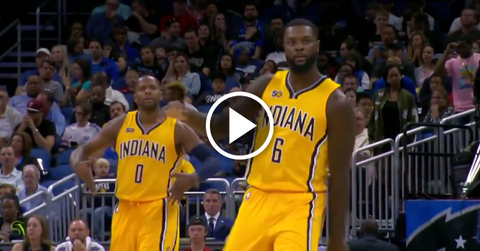 Lance Stephenson Dances Down the Court After Draining Buzzer-Beater for Indiana Pacers