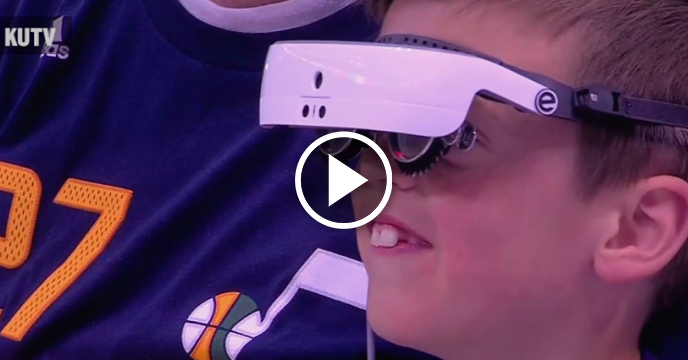 Utah Jazz Help Blind Youngster See First Basketball Game Through eSight Glasses
