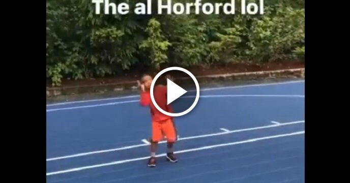 Isaiah Thomas Used His Son to Mock Al Horford's Flinch at the Free Throw Line