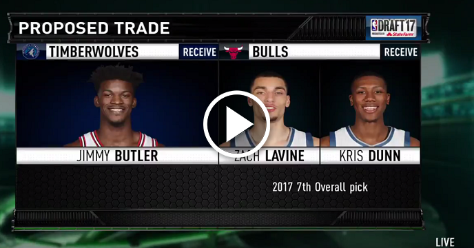 Bulls Trade Jimmy Butler To Timberwolves For Zach LaVine, Kris Dunn & 7th Overall Pick