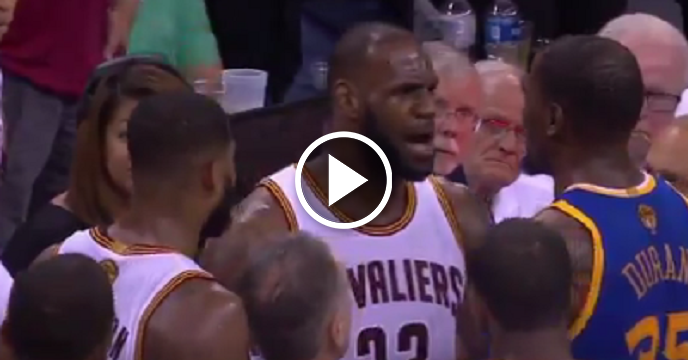 Tempers Flare As LeBron James & Kevin Durant Exchange Pleasantries