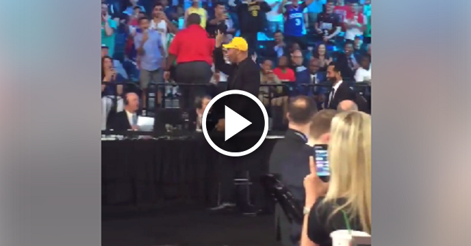 LaVar Ball Throws Hat Into Crowd After Being Relentlessly Booed At NBA Draft