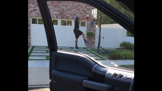 Anthony Davis Joins Drive-By Dunk Challenge While Cruising the Neighborhood