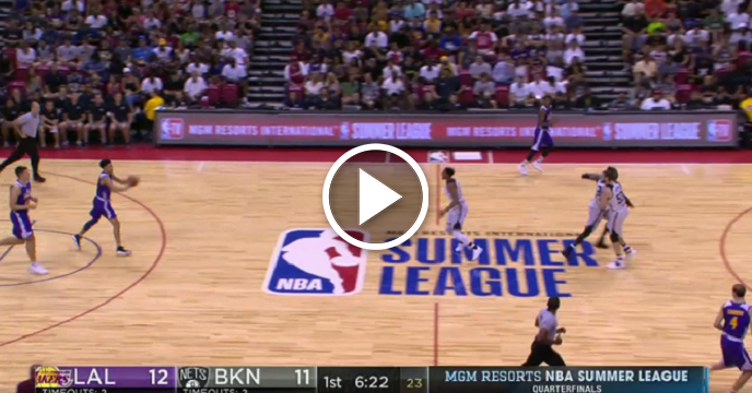 Lakers' Lonzo Ball Brilliantly Tosses 70-Foot Alley-Oop In NBA Summer League Win Over Nets