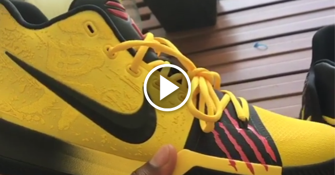 Kyrie Irving Pays Homage to Bruce Lee & Kobe Bryant with New Shoes