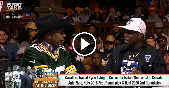 Watch: Deion Sanders Is Upset With Kyrie Irving For Wanting To Leave LeBron