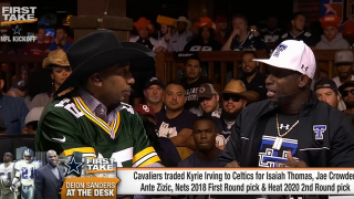 Watch: Deion Sanders Is Upset With Kyrie Irving For Wanting To Leave LeBron