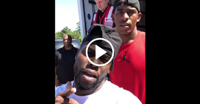 Watch: Chris Paul, Kevin Hart Help Deliver Food & Water In Houston