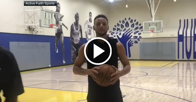 Watch: Steph Curry Hits Three-Pointers For Hurricane Harvey Victims