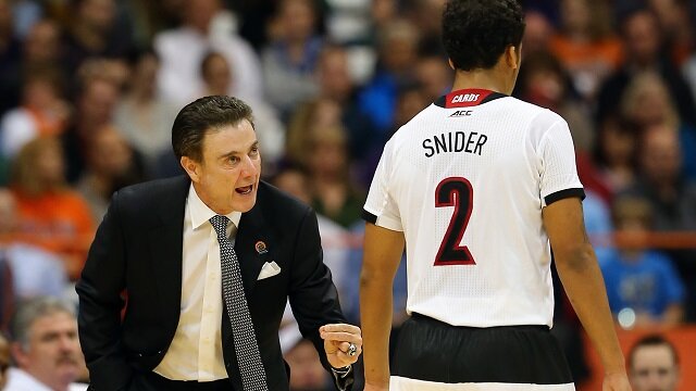 Quentin Snider and Rick Pitino