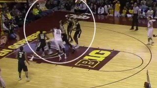 Watch Purdue's A.J. Hammons Grab Rebound With Shoe In Other Hand