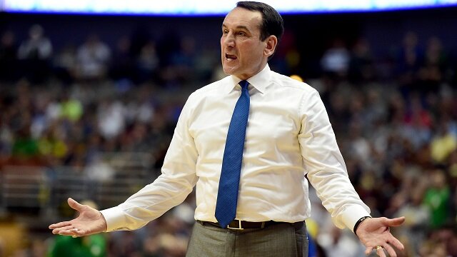 Coach K Apologizes For Lying About Lecturing Oregon\'s Dillon Brooks