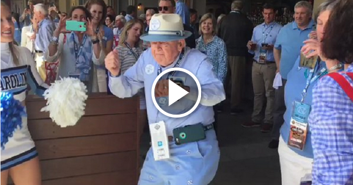 81-Year-Old North Carolina Alum Busts Smooth AF Dance Moves At Final Four