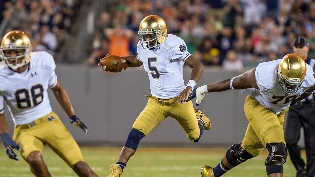 Booted for Academics in 2013, Notre Dame’s Everett Golson Earning a Masters in Football in 2014