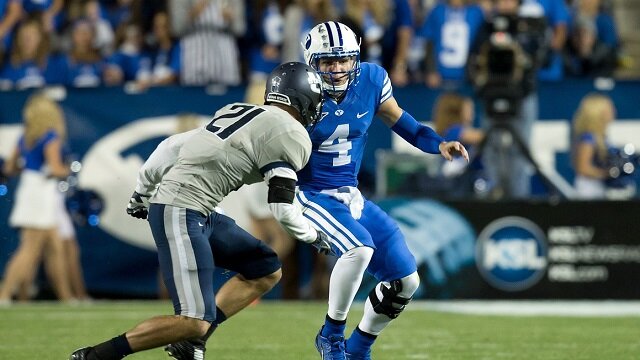 BYU QB Taysom Hill's Career in Jeopardy After Horrible Leg Injury
