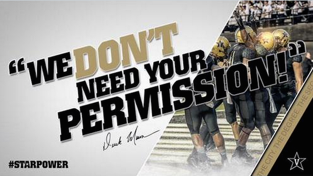 Vanderbilt Football Apologizes On Twitter For Extremely Insensitive and Ill-Timed Slogan 