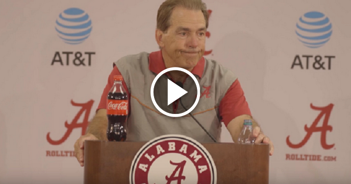 Salty Nick Saban Goes On Strange Rant Following First Spring Practice Of 2017