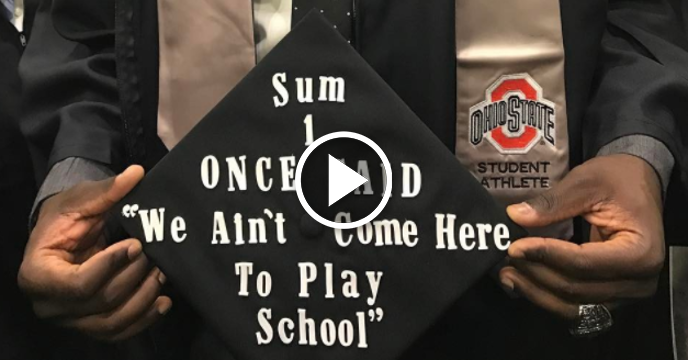Cardale Jones Brilliantly Mocks Himself With Awesome Ohio State Graduation Cap
