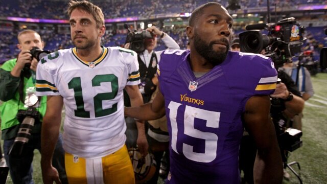 Aaron Rodgers (12) and Greg Jennings (15)