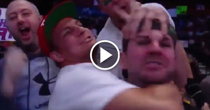 Rob Gronkowski Loses His Freaking Mind When Cameras Catch Him at 'SmackDown Live'