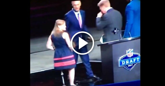 Did Roger Goodell Just Wipe a Booger on a Little Girl With One Leg?