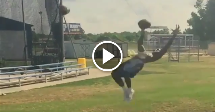 Chicago Bears 4th Round Pick Tarik Cohen Once Made Two One-Handed Catches During a Backflip
