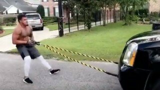 Atlanta Falcons Rookie Duke Riley Pulls an SUV With Ridiculous Ease