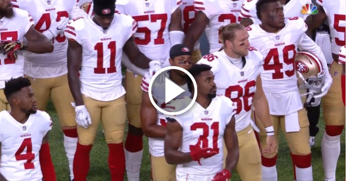 49ers Safety Eric Reid Resumes Protest by Kneeling for National Anthem