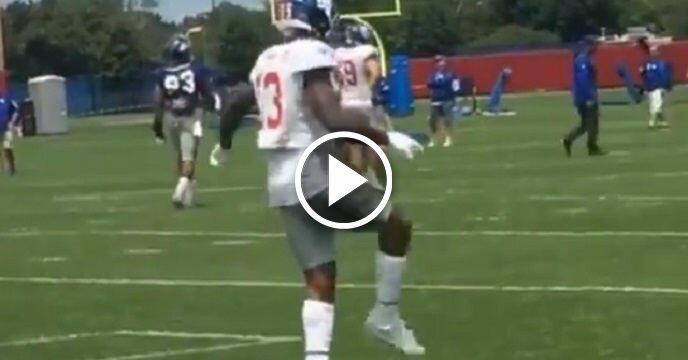 New York Giants WR Odell Beckham Jr. Does His Best Michael Jackson Impression During Practice
